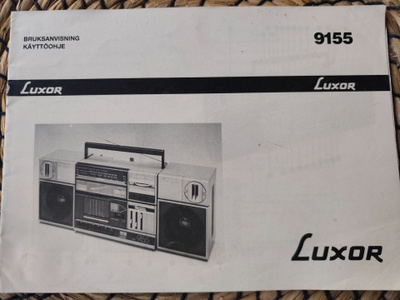 Luxor 9155 kasetti- ja radiosoitin käyttöohje
