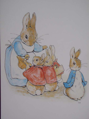 Beatrix Potter kaniemo laittaa lapset matkaan