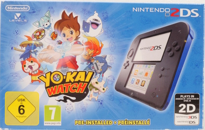 Nintendo 2DS Console Black + Blue - Yo-Kai Watch Preinstal