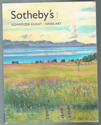 Sotheby's: Schweizer Kunst / Swiss Art