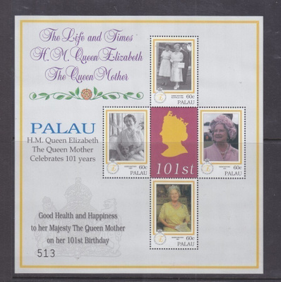 Queen Elisabet Queen mother 2001 Palau