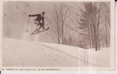 Mäenlasku, Lake Placid, N.T. In the Adirondacks   e36