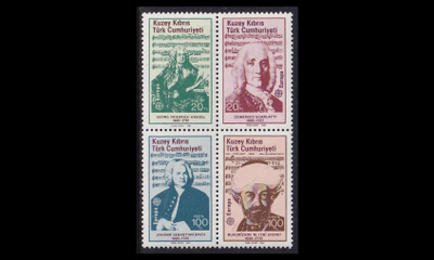 Turkki Kypros 166-9vb ** Europa musiikkivuosi (1985)