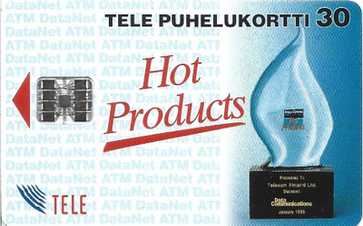 Tele, Hot products puhelukortti, painos 3000 kpl.