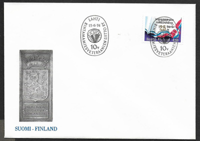 Lahti - Rintamamiesveteraanien liitto 10v 15.6.1974
