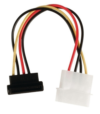 Valueline Virtakaapeli Molex ur - SATA 15-pin na kulma 15cm