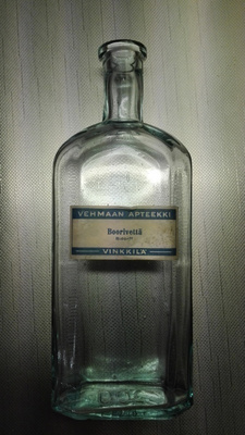 VINKKILÄN BOORIVESIPULLO, VEHMAAN APTEEKKI