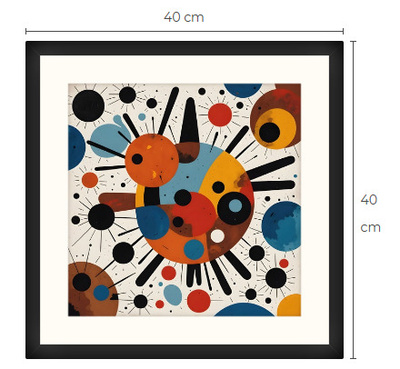 Uusi uniikki abstrakti art print taulu 40 cm x 40 cm
