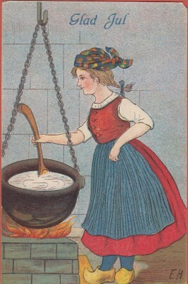 EH Tyttö keittää puuroa
