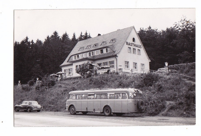 VANHA Postikortti KIVA Suomalainen Bussi Saksassa 1950-l