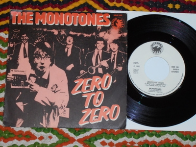 7" MONOTONES - Zero To Zero - single 1980 europop EX