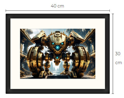 Uusi uniikki Sci-Fi Science Fiction print 30 cm x 40 cm