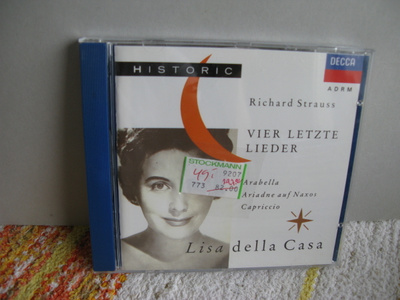 Strauss:Vier letzte lieder-Lisa della Casa CD