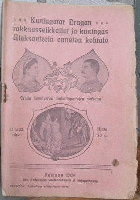 von Falk: Kuningatar Dragan rakkausseikkailut. Vihko 21/22.