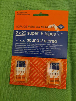 Super 8 Agfa teippipalat, 40 kpl