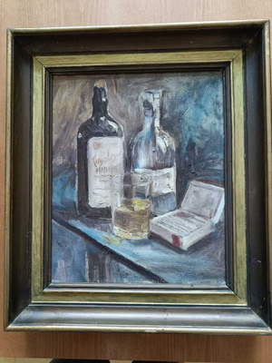 Harvinainen kieltolain aikainen Whisky taulu, 1920 -luku
