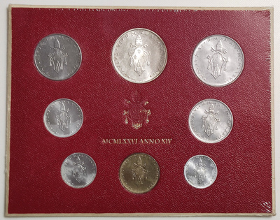 Vatikaani 1976 kolikkosetti, UNC