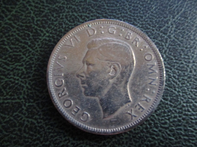UNITED KINGDOM HALF CROWN 1949 RAS.1