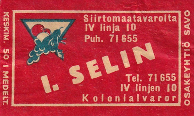 Helsinki, I. Selin , IV linja 10   b565