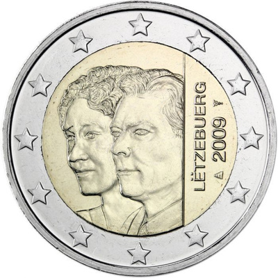 Luxemburg 2 euro 2009 juhlaraha Charlotte UNC