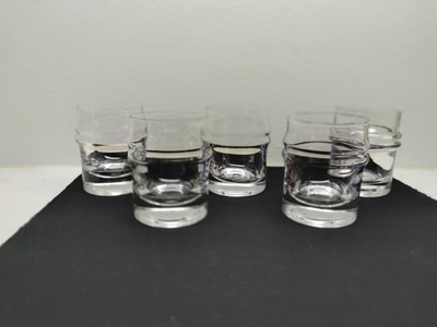 Timo Sarpaneva Pisararengas snapsilasit 8 cl, 5 kpl, Iittala