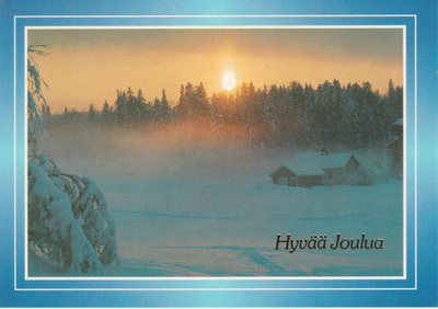 Postikortti, JOULUKORTTI, Suomi-lippu tunnus