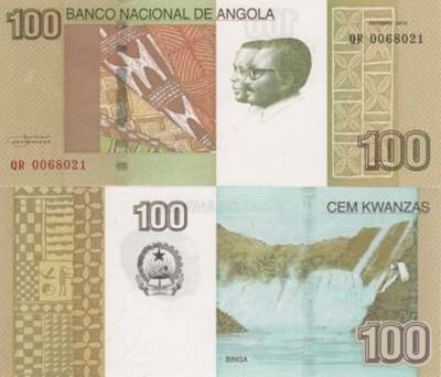 (B0028) ANGOLA, 2012. 100 Kwanzas. P-153. UNC