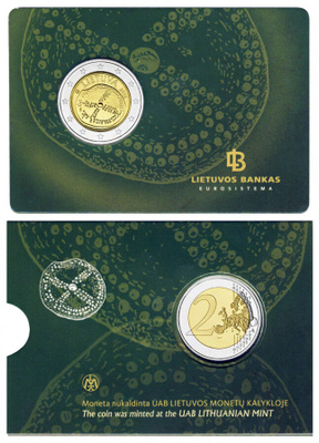 LIETTUA 2e 2016 coincard "baltian kulttuuri"