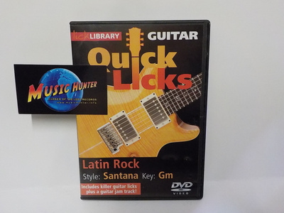 QUICK LICKS LATIN ROCK, STYLE: SANTANA UUSI DVD