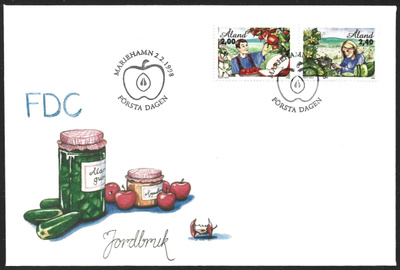 FDC Åland 1998  Maatalous  LaPe ÅL 134-135