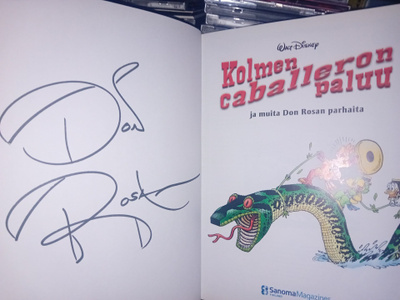 Don Rosa : Kolmen caballeron paluu ( SIGNED ) SIS POSTIKULU