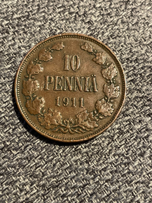 Suomi 10 Penniä 1911