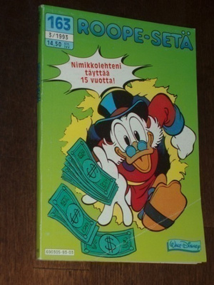 Roope-Setä Taskulehti  3 / 1993 (163) - Walt Disney