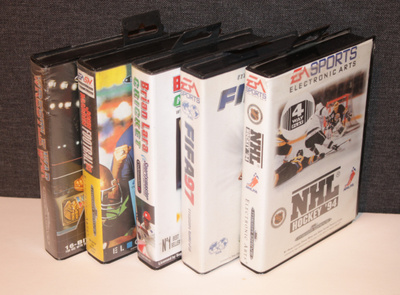 Sega Mega Drive urheilupelit 5 kpl