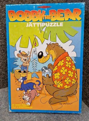 Nelospelit Bobby The Bear  jätti puzzle 60×40 cm