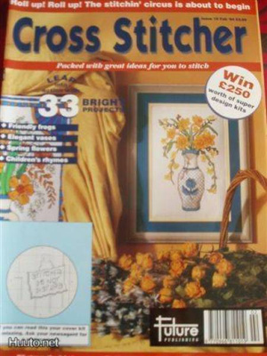Ristipistolehti Cross Stitcher 15 Narsisseja maljakossa
