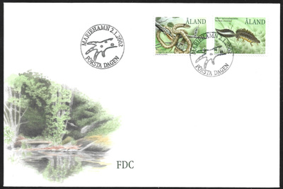 FDC Åland 2002  Yleismerkit  LaPe  ÅL 199-200