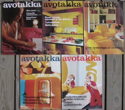 Avotakka 1968-72 hajanumeroita. Valitse lehti 4 euroa/kpl