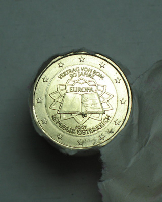 2007 Itävalta 2 euro juhlaraha Roomansopimus  UNC