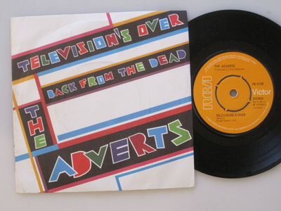 THE ADVERTS Television´s Over 7" vinyylisingle