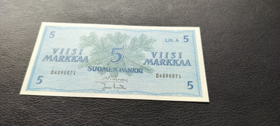 5 mk 1963 Litt.A, SIM-Ara, O-sarjaa