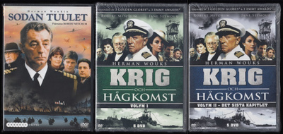 Sodan tuulet & Sodan muisto (17DVD) Herman Wouk (UUSI)
