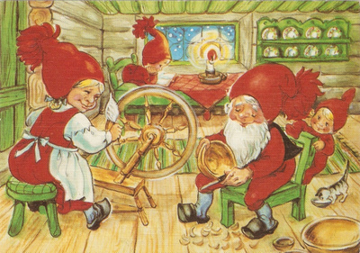 Tonttumuori kehrää, ukko puhdetyössä. Ei kulk.