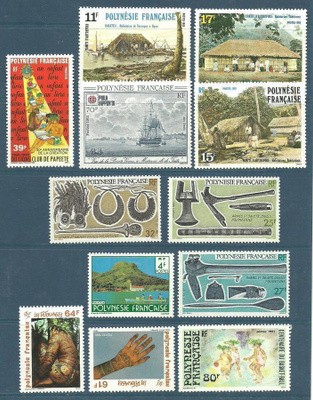 RANSKAN POLYNESIA Tyynimeri levyllinen postituoreita **