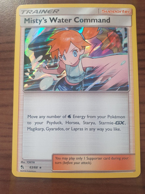 Pokemon Misty's Water Command 63/68 Holo Rare