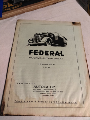 federal kuorma-auto alstat hinasto v 1939