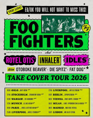 FOO FIGHTERS: TAKE COVER TOUR 2 lippua
