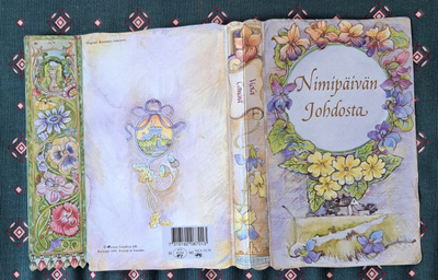 Uusi onnittelukortti nimipäivän johdosta VIOLA, taittokortti