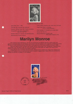 USA Mi 2570  ensipäivälehti (ETB) Marilyn Monroe