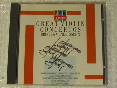 Great Violin Concertos • Bruch & Mendelssohn CD